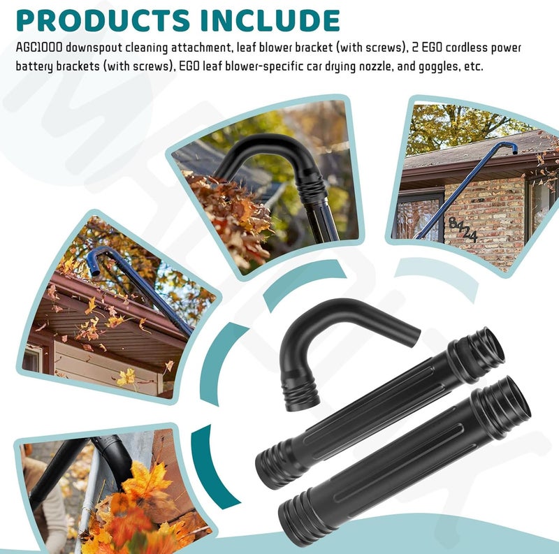 MaBoltx Gutter Cleaning Attachment Kit- Replace AGC1000, Compatible with EGO LB5300, LB5750, LB5800, LB6150, LB6500, LB6700, and LB7650 Leaf Blowers - Image 4